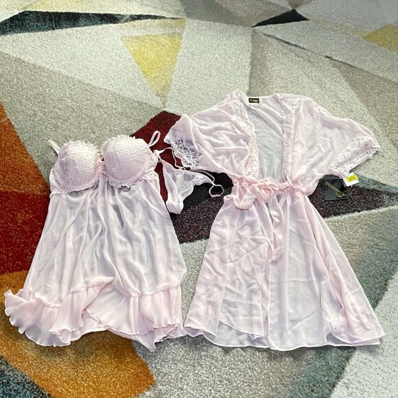 NEW Seductive Wear by Cinema Etoile 3pc Set X-Large Pink - Picture 1 of 6